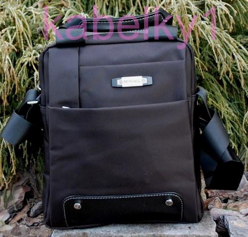 Pánska taška čierna crossbody priečinková