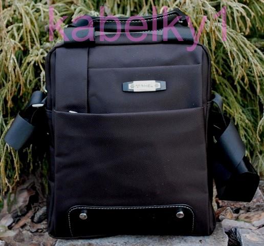Pánska taška čierna crossbody priečinková