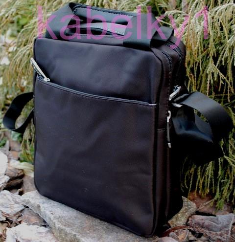 Pánska taška čierna crossbody priečinková