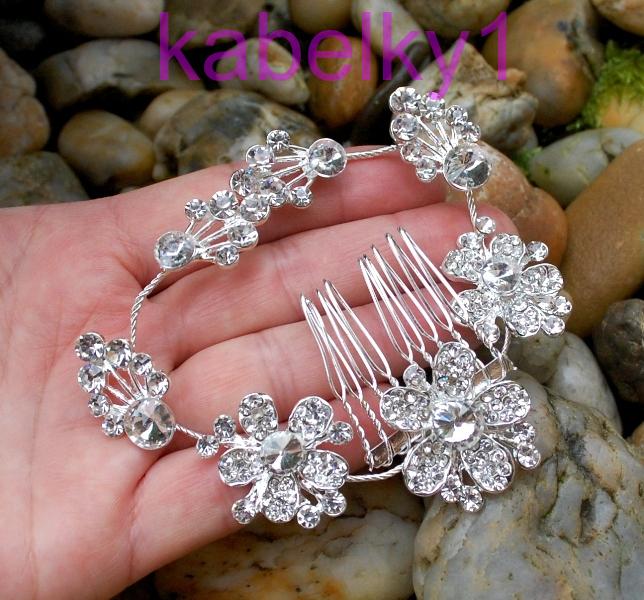 Ozdoba strieborná brúsené sklo strieborné