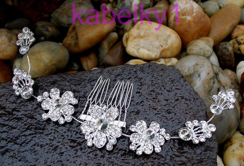 Ozdoba strieborná brúsené sklo strieborné