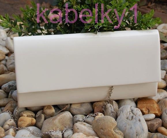 Kabelka listová biela matná biele ramienko