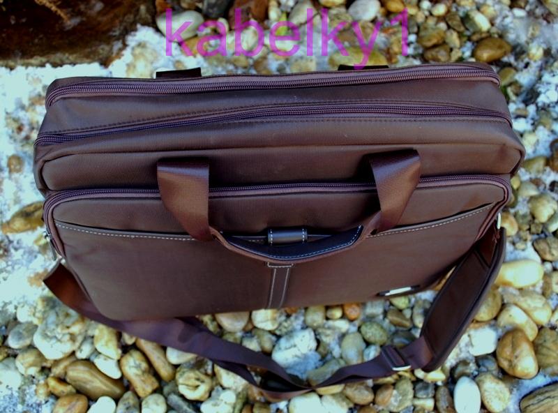 Pánska čierna taška veľká tmavé strieborné logo MAHEL 