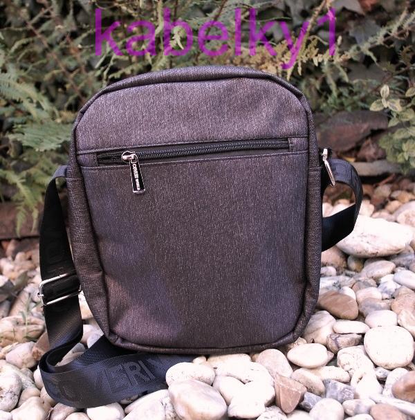 Pánska taška čierna džínsová crossbody 