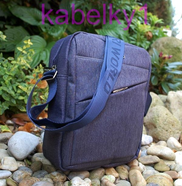 Pánska taška modrá džínsová crossbody 