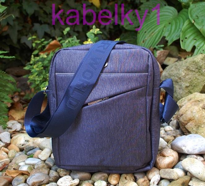 Pánska taška modrá džínsová crossbody 