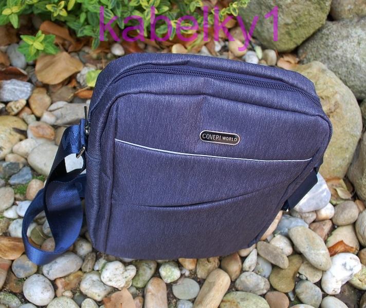 Pánska taška modrá džínsová crossbody 
