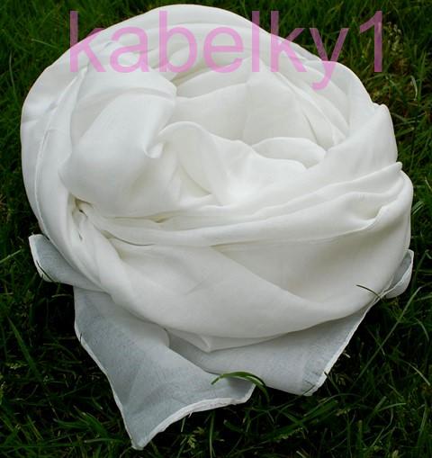 Šál lososový hladký jemný 