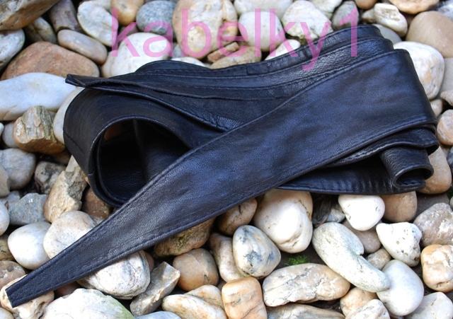 Čierny široký dlhý opasok