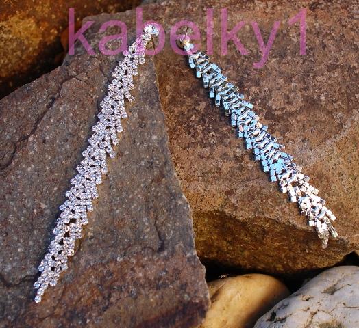 Náušnice štrasové spoločenské strieborná farba brúsené sklo