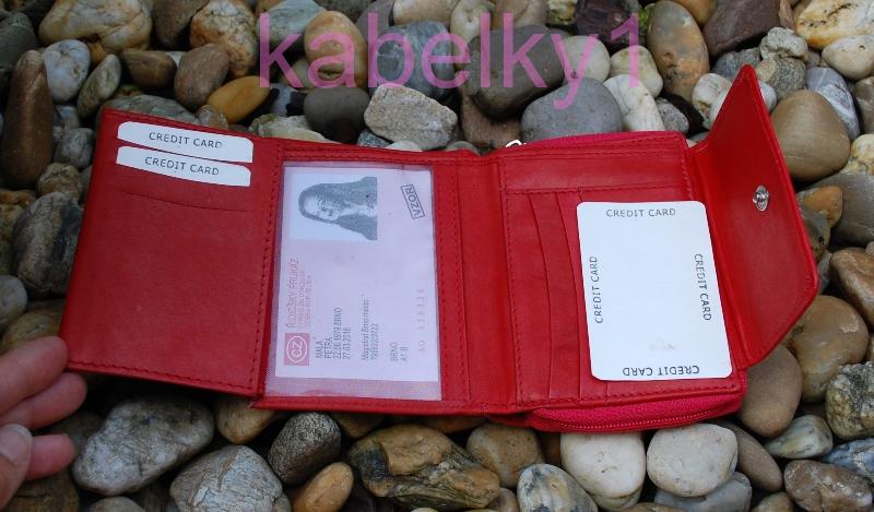 Dámska peňaženka červená matná koža preklopka Loranzo