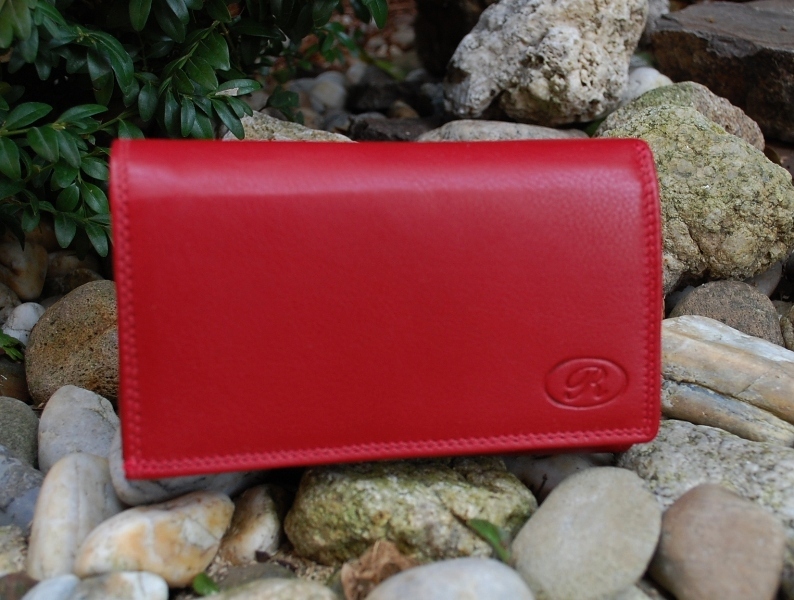 Červená dámska peňaženka pracka koža ROBERTO