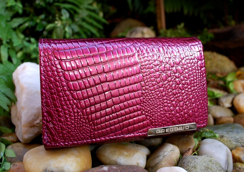 Dámska ružová lakovaná luxusná koža Gregorio