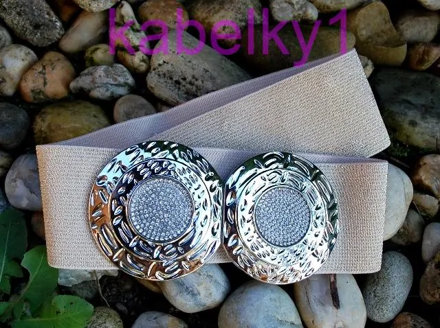 Opasok zlatý pružný strieborná pracka  