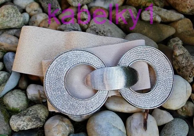 Opasok zlatý pružný strieborná pracka brúsené sklo  