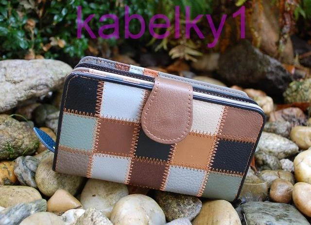 Dámska kožená peňaženka multicolor