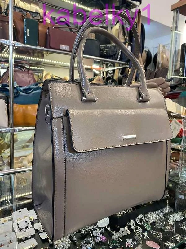 Kabelka šedá elegantná tri oddelenia SILVIA ROSA