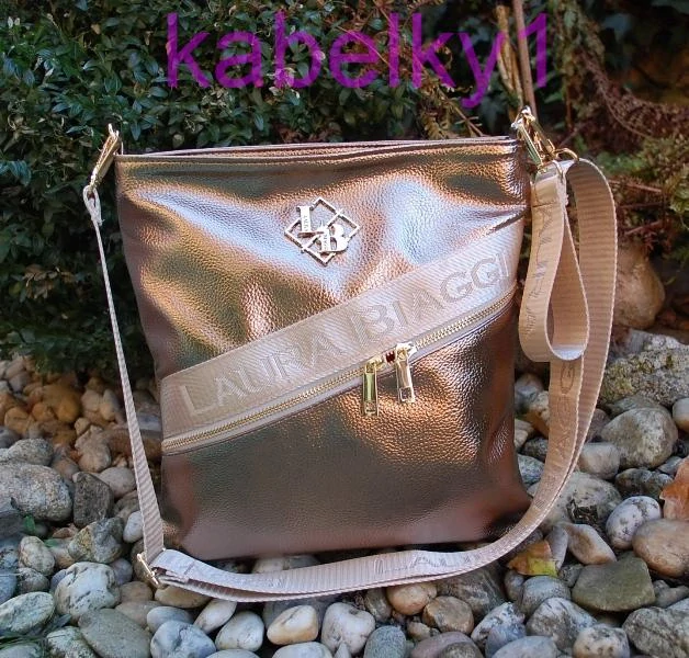 Kabelka zlatá tmavá crossbody LAURA BIAGGI