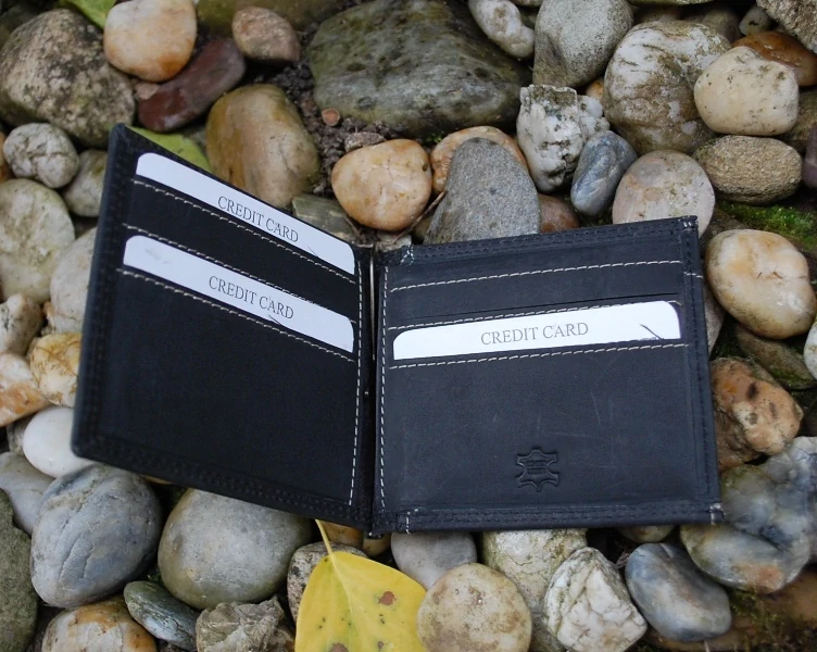 Pánska čierna peňaženka dolárovka koža matná LORANZO