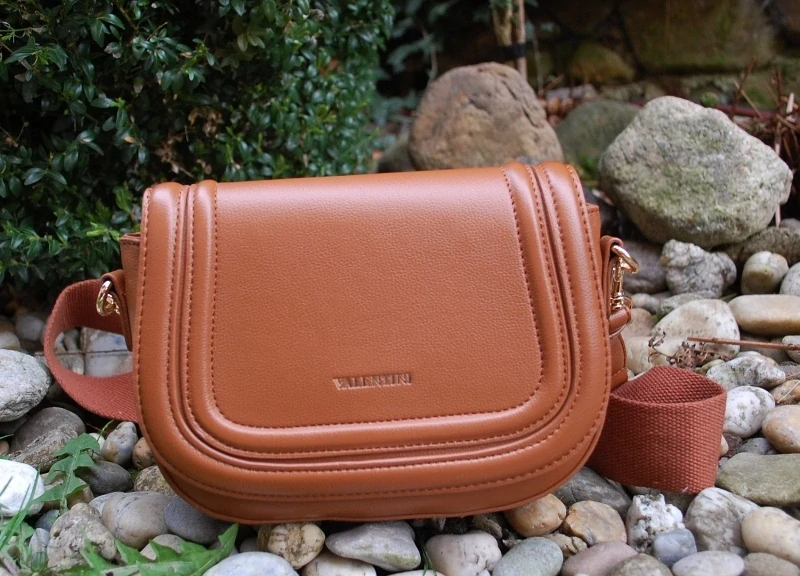 Kabelka hnedá koňaková zlaté kovanie VALENTINI