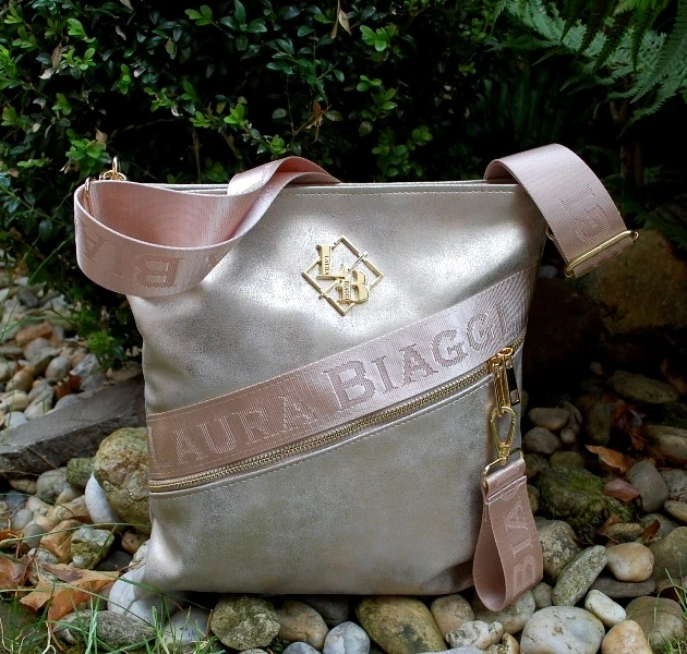Kabelka zlatá zlatistá crossbody LAURA BIAGGI