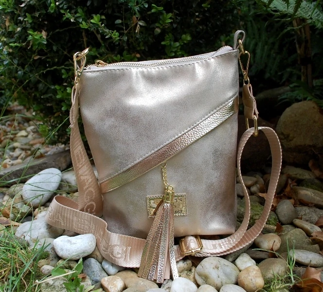 Kabelka zlatá zlatistá crossbody LAURA BIAGGI