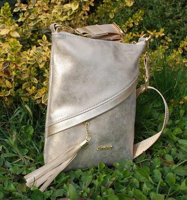 Kabelka zlatá  zlatistá crossbody LAURA BIAGGI