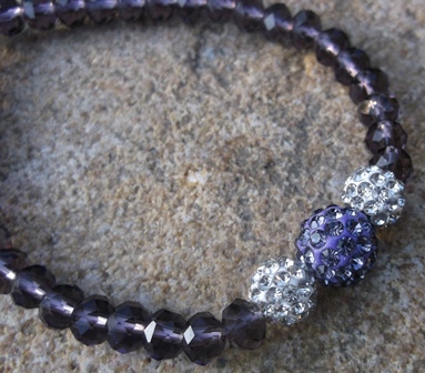 Náramok MONA brúsené sklo žltý zelený sivý