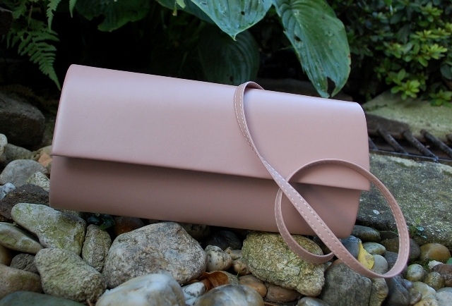 Kabelka ružová staroružová listová matná dlhé ramienko