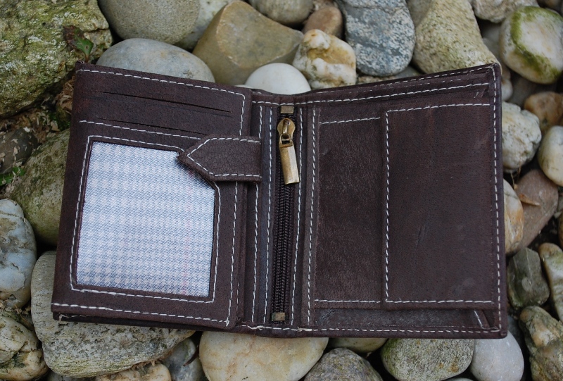 Hnedá peňaženka pánska koža matná pracka Wild