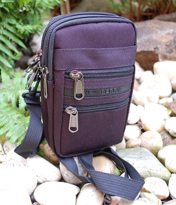 Pánska čierna matná taška na mobil