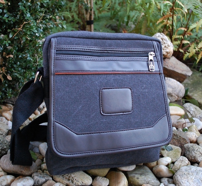  Pánska taška hnedá čierna kombinovaná crossbody