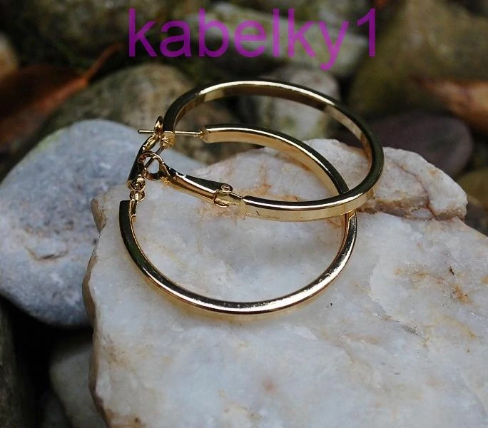 Náušnice kruhy zlatá farba   