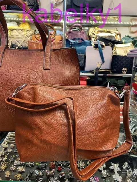 Kabelka staroružová 2 v 1 veľká a malá crossbody