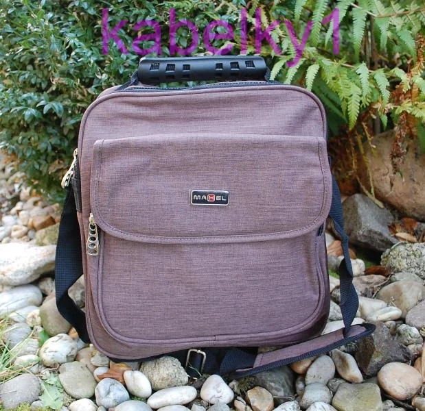 Pánska hnedá taška crossbody priečinková MAHEL