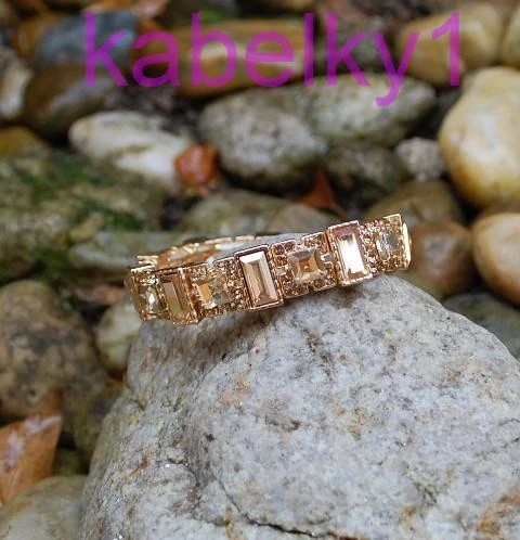 Náramok zlatý s leskom brúsené sklo 