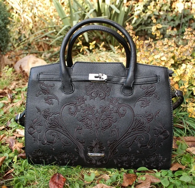 Kabelka čierna elegantná dve oddelenia SILVIA ROSA
