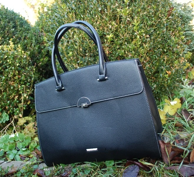 Kabelka čierna elegantná veľká SILVIA ROSA