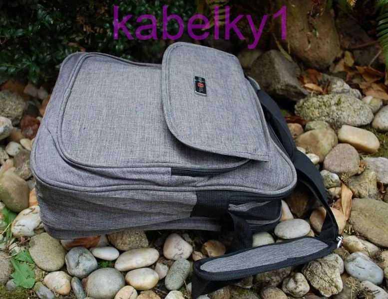 Pánska šedá taška crossbody priečinková MAHEL