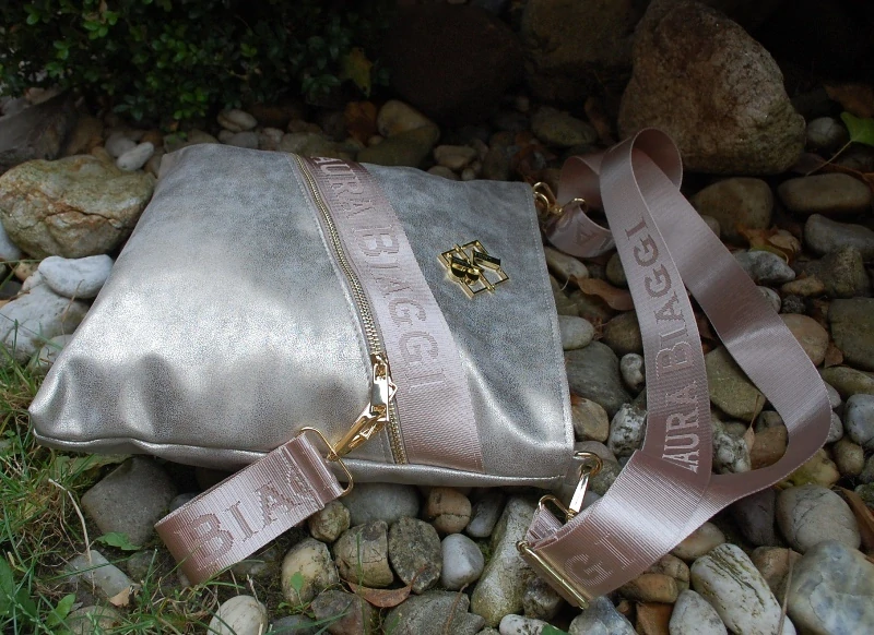 Kabelka zlatá zlatistá crossbody LAURA BIAGGI