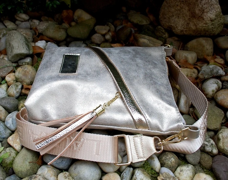 Kabelka zlatá zlatistá crossbody LAURA BIAGGI