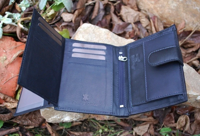 Pánska modrá peňaženka vysoká matná koža Bellugio 