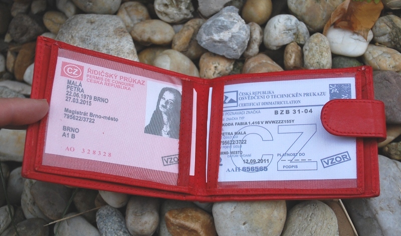 Pánska červená peňaženka koža pracka