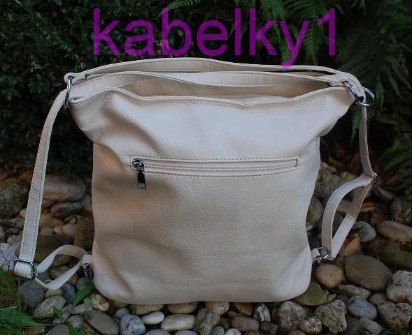 Batoh smotanový kabelka crossbody strieborné kovanie 