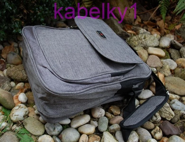 Pánska šedá taška crossbody priečinková MAHEL