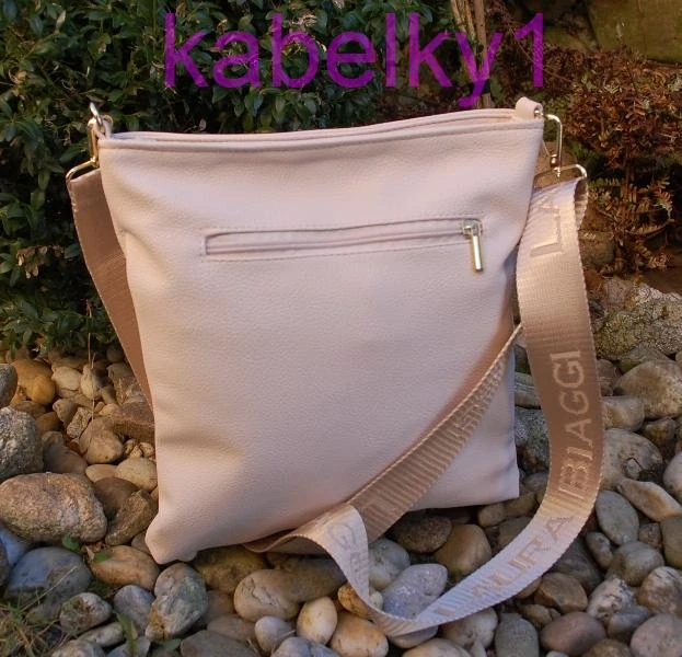 Kabelka smotanová zlatá crossbody LAURA BIAGGI