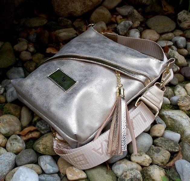 Kabelka zlatá zlatistá crossbody LAURA BIAGGI