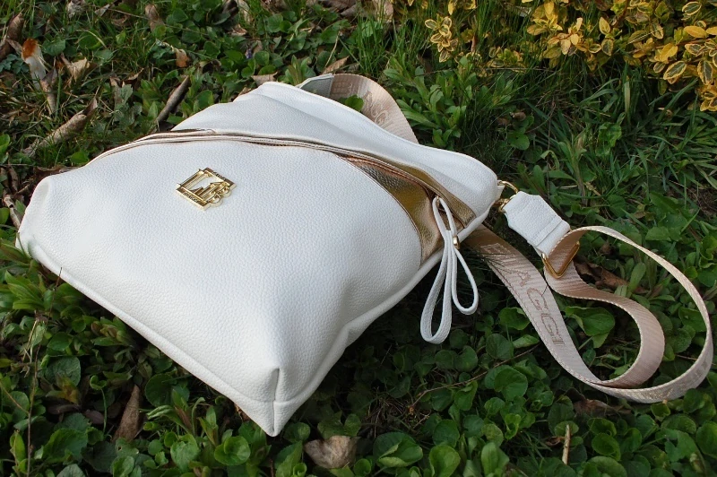 Kabelka zlatá biela crossbody LAURA BIAGGI