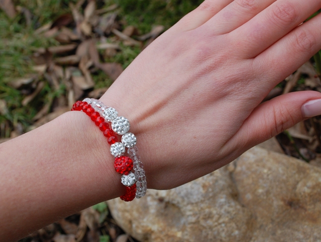 Náramok brúsené sklo priesvitné