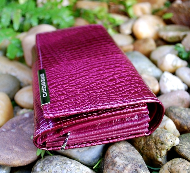 Dámska ružová lakovaná luxusná koža Gregorio